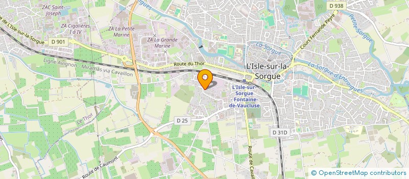 localisation de l'entreprise VTCECOPACA  L'ISLE-SUR-LA-SORGUE