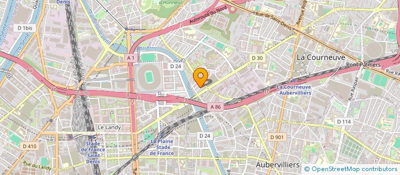 localisation de l'entreprise VTCHRYS  AUBERVILLIERS