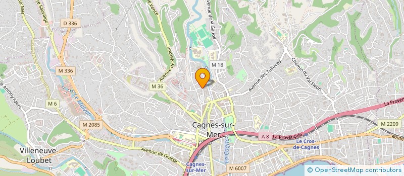 localisation de l'entreprise VTCINPACA à CAGNES-SUR-MER