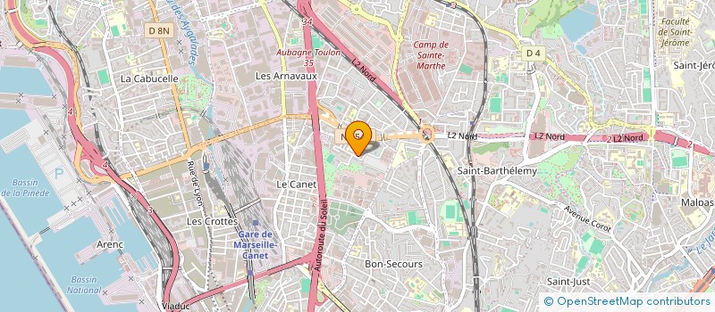localisation de l'entreprise VTCK à MARSEILLE