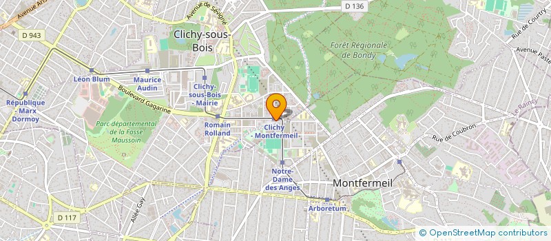 localisation de l'entreprise VTCLUXE à CLICHY-SOUS-BOIS