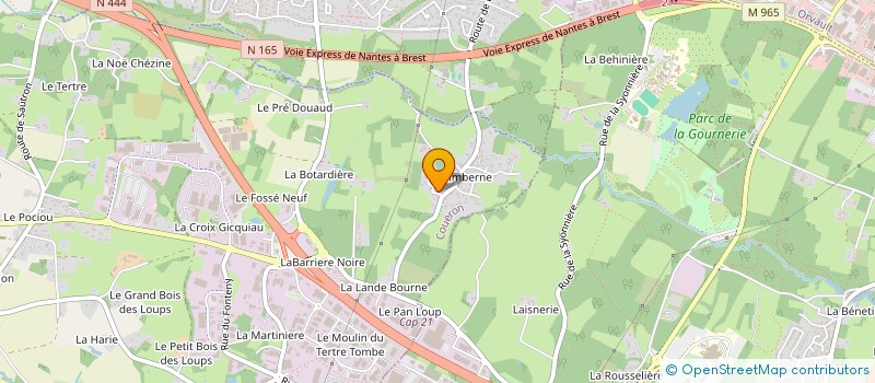 localisation de l'entreprise VTCOUERON à COUERON