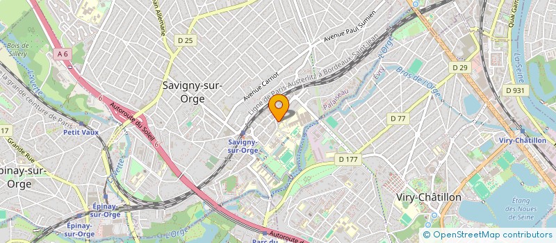 localisation de l'entreprise VTCPARTNER à SAVIGNY-SUR-ORGE