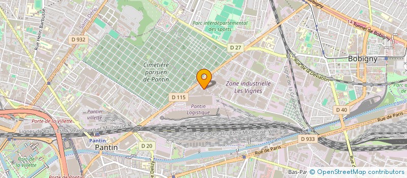 localisation de l'entreprise VTEX  PANTIN