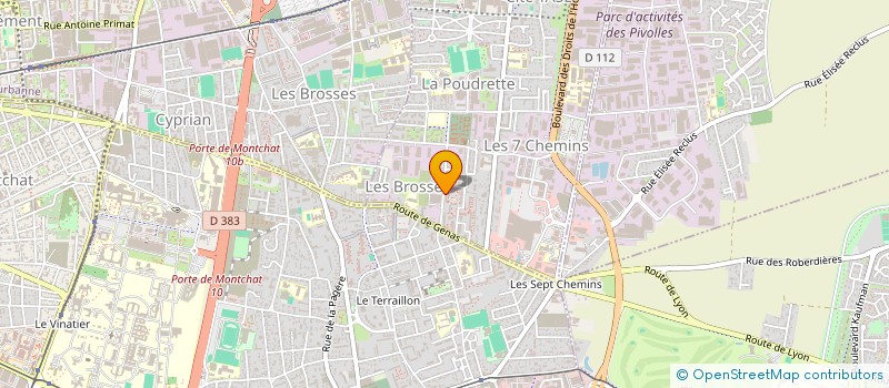 localisation de l'entreprise VTF LOCATIONS  VAULX-EN-VELIN