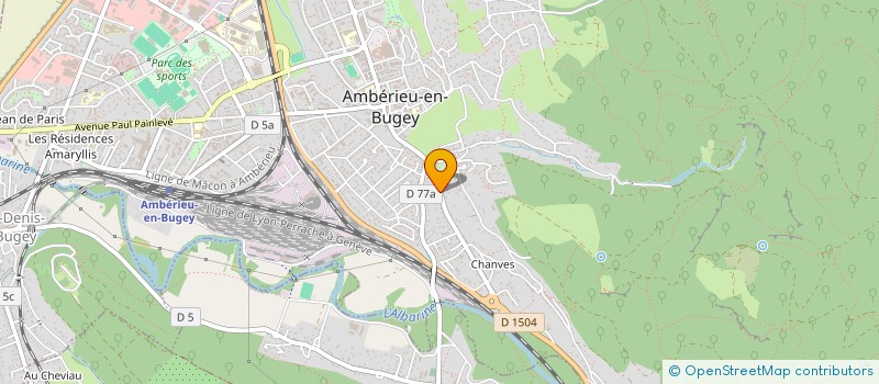 localisation de l'entreprise VTF SERVICES à AMBERIEU-EN-BUGEY