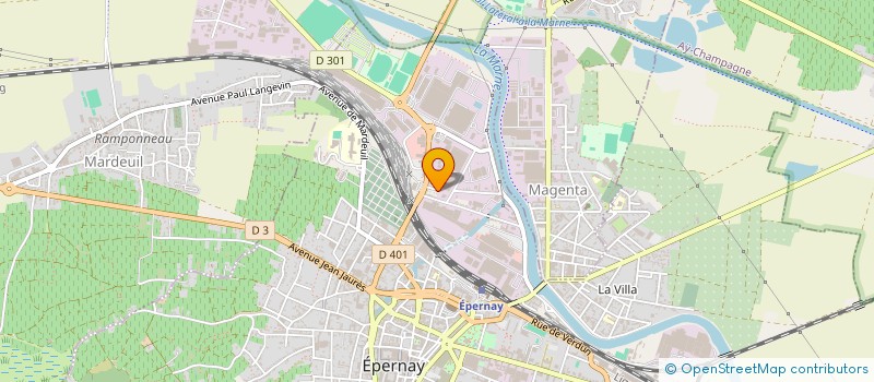 localisation de l'entreprise VTH  EPERNAY