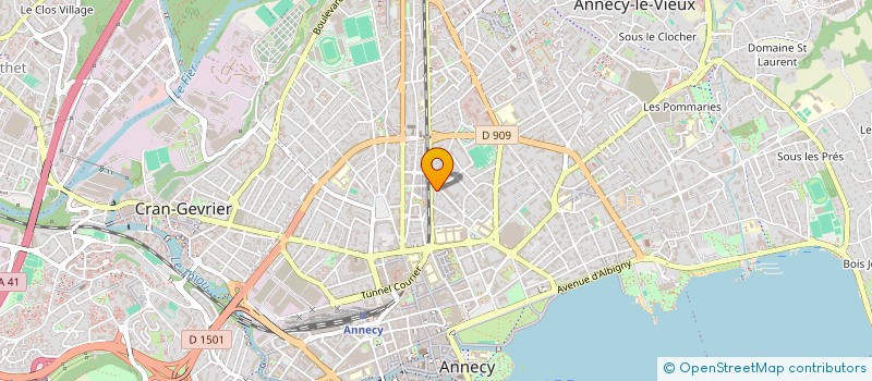 localisation de l'entreprise VTJ RESTAURANT  ANNECY