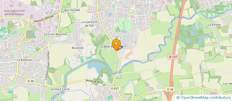 localisation de l'entreprise VTL  CHARTRES-DE-BRETAGNE