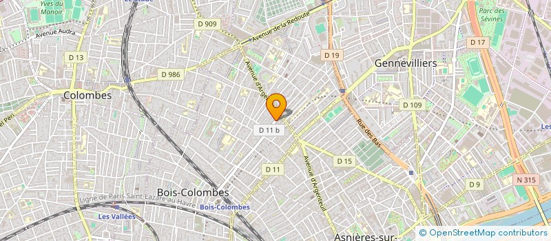 localisation de l'entreprise VTL AUTO  BOIS COLOMBES