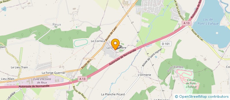 localisation de l'entreprise VTL DIAGNOSTIC  PONT-L'EVEQUE