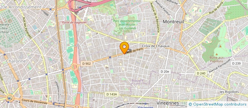 localisation de l'entreprise VTM à MONTREUIL