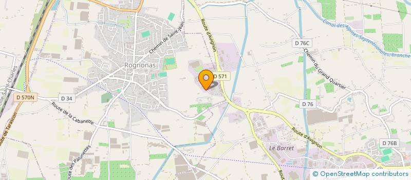 localisation de l'entreprise VTM  ROGNONAS