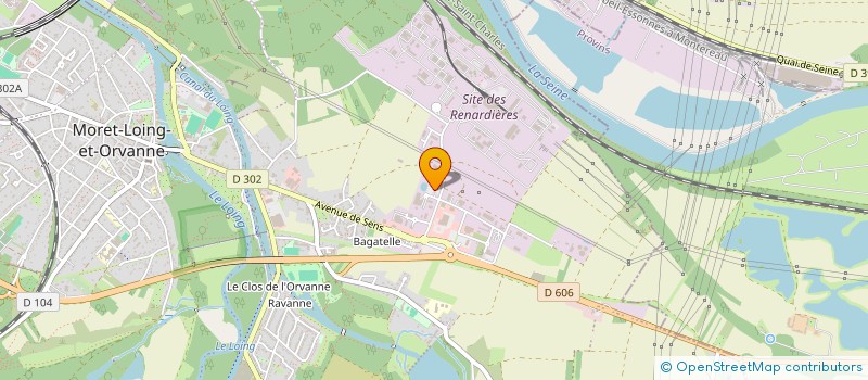 localisation de l'entreprise VTM  MORET-LOING-ET-ORVANNE