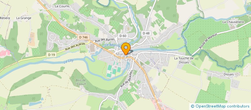 localisation de l'entreprise VTM IMMO  MAREUIL-SUR-LAY-DISSAIS