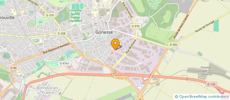 localisation de l'entreprise VTM INDUSTRIE à GONESSE