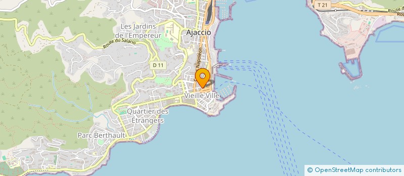 localisation de l'entreprise VTM INVEST  AJACCIO