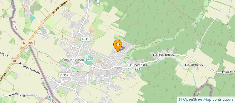 localisation de l'entreprise VTM LES PRAZ  VEIGY-FONCENEX