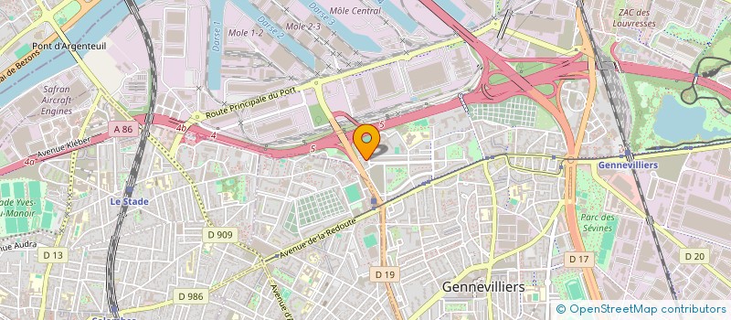 localisation de l'entreprise VTO RECORDS  GENNEVILLIERS