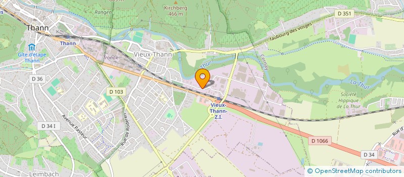 localisation de l'entreprise VTP  VIEUX-THANN