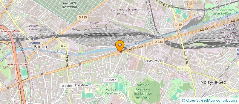 localisation de l'entreprise VTP  BOBIGNY