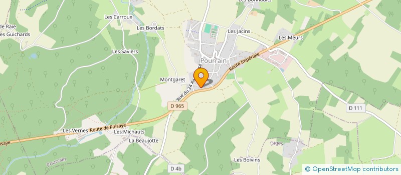 localisation de l'entreprise VTP SERVICES  POURRAIN