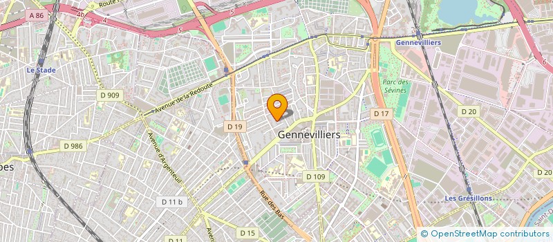 localisation de l'entreprise VTR à GENNEVILLIERS