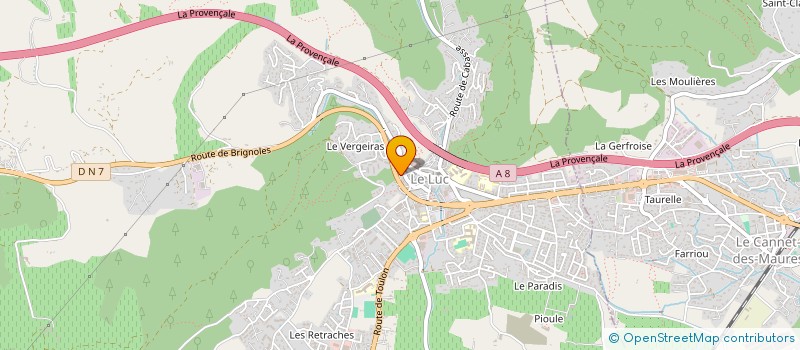localisation de l'entreprise VTR AGRICOLE à LE LUC