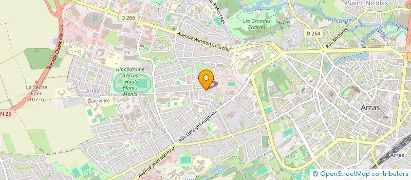 localisation de l'entreprise VTRANS à ARRAS