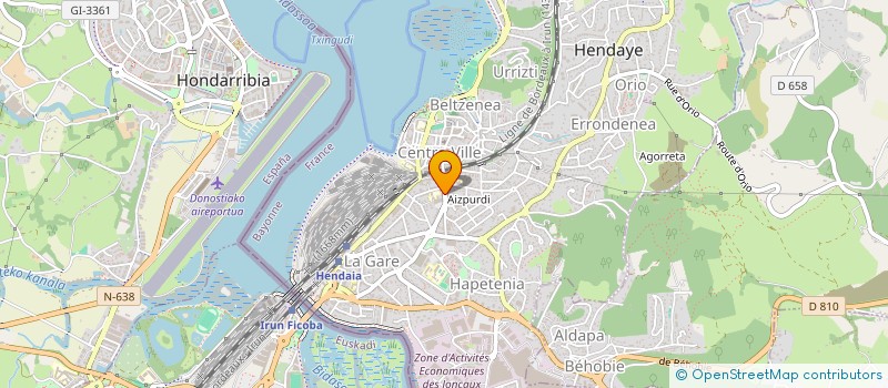 localisation de l'entreprise VTS  HENDAYE