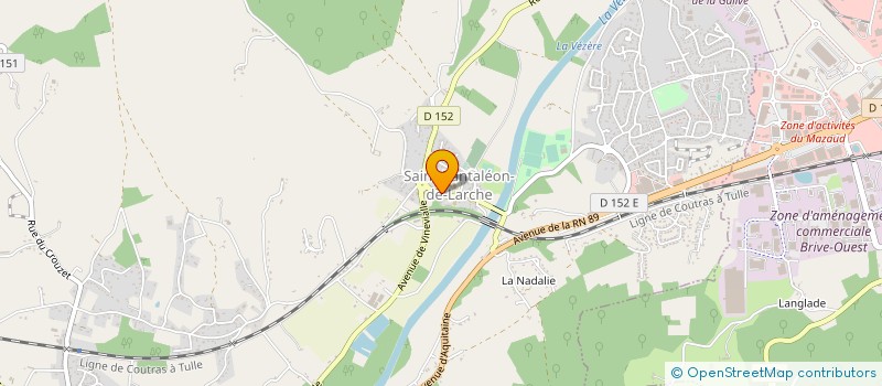 localisation de l'entreprise VTT AVENTURE CAUSSE VEZERE  SAINT-PANTALEON-DE-LARCHE