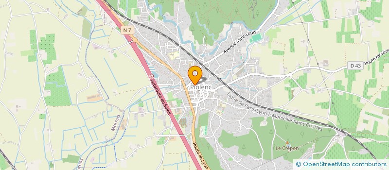 localisation de l'entreprise VTT AVENTURE PIOLENC à PIOLENC