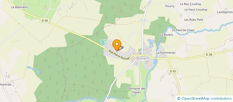 localisation de l'entreprise VTT CLUB MAXENT  MAXENT