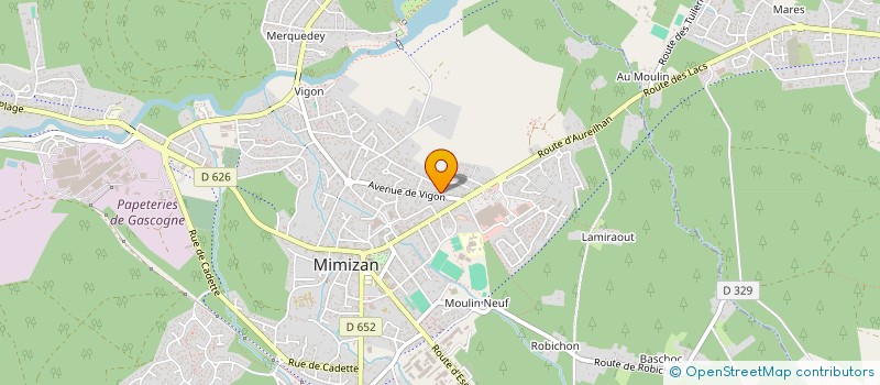 localisation de l'entreprise VTT CLUB MIMIZAN à MIMIZAN