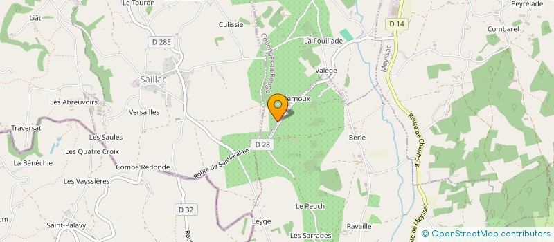 localisation de l'entreprise VTT COLLONGES LA ROUGE  COLLONGES-LA-ROUGE