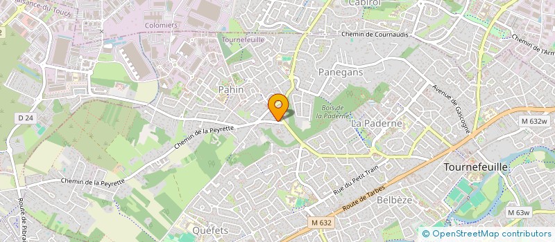 localisation de l'entreprise VTT LOISIR SALVETAIN  TOURNEFEUILLE