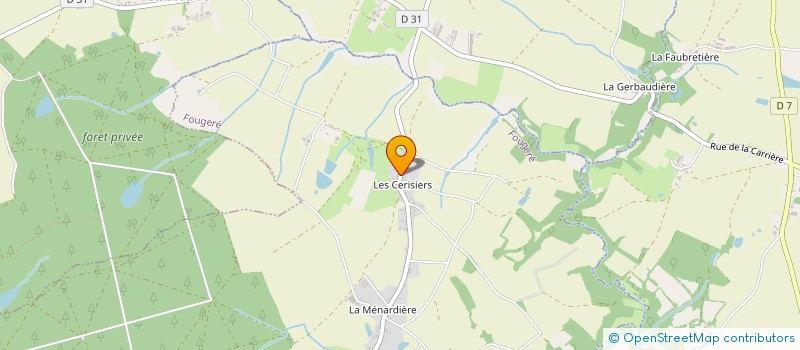 localisation de l'entreprise VTT LOISIRS FOUGERE  FOUGERE