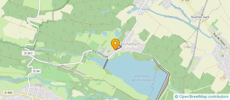 localisation de l'entreprise VTT MICHELBACH  ASPACH-MICHELBACH