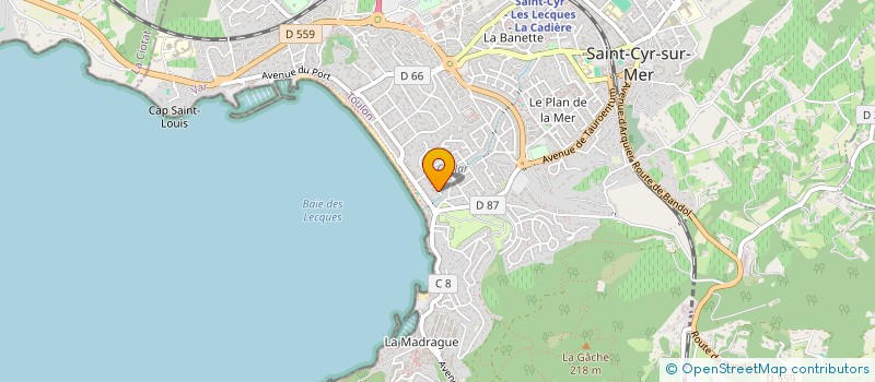 localisation de l'entreprise VTX RT à SAINT-CYR-SUR-MER