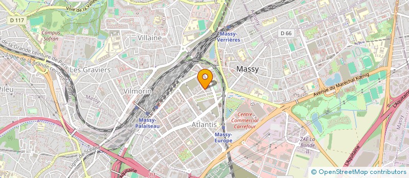 localisation de l'entreprise VTZ TRANSPORT à MASSY