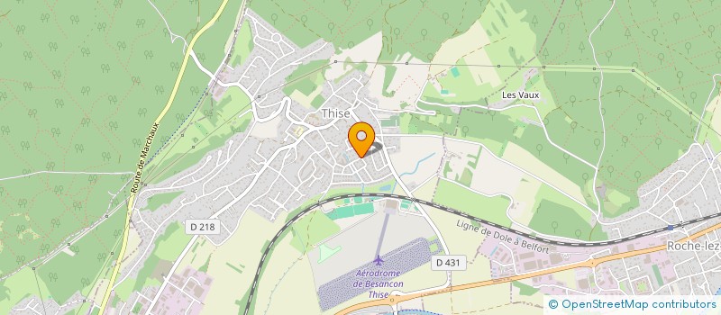 localisation de l'entreprise VU DU CIEL  THISE