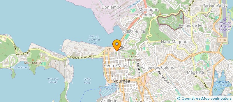 localisation de l'entreprise VU DU PHARE  NOUMEA