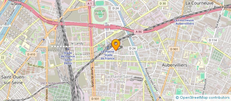 localisation de l'entreprise VU ET ETRE LU à SAINT-OUEN-SUR-SEINE