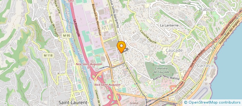 localisation de l'entreprise VU LOG à NICE