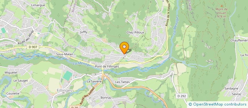 localisation de l'entreprise VUACHE  FILLINGES