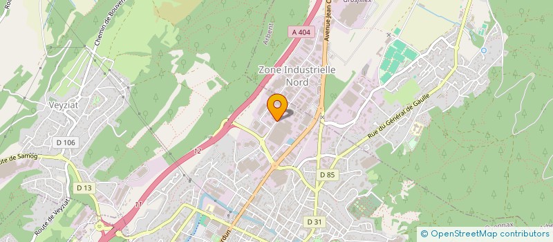 localisation de l'entreprise VUAILLAT GUT VENDRAMINI JEAN à OYONNAX