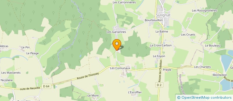 localisation de l'entreprise VUAILLAT PLOMBERIE à SULIGNAT