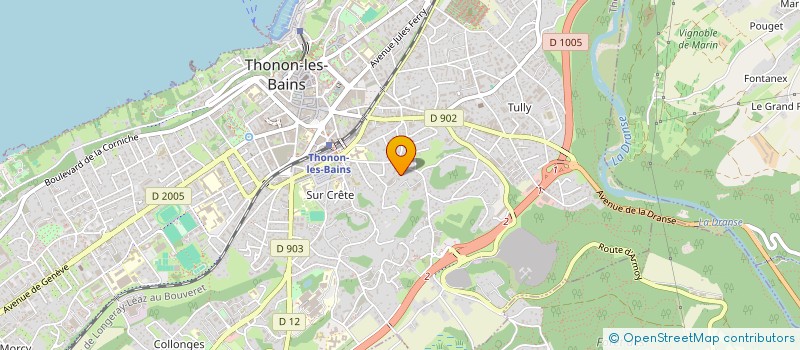 localisation de l'entreprise VUATTOUX à THONON-LES-BAINS