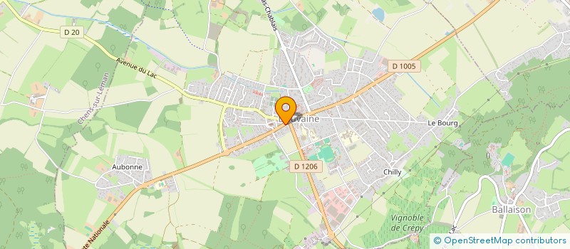 localisation de l'entreprise VUATTOUX CHARPENTE MENUISERIE à DOUVAINE