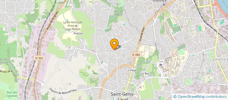 localisation de l'entreprise VUCA HOLDING  SAINT-GENIS-LAVAL